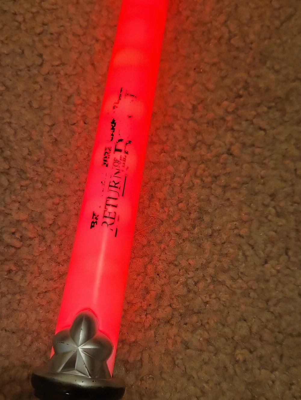 Light Saber Toy Star Wars Red Darth Vader Vintage Works